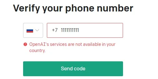 OpenAI активировать в России нельзя