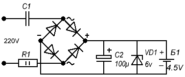 Конденсаторный блок питания